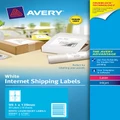 Avery White Internet Shipping Label 99.1mm x 139mm Pkt40