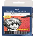 Faber-Castell : Pitt Artist Pens B Manga basic Set of 8