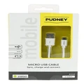 Pudney: USB A Plug To Micro USB Plug 2 Metre - White