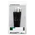 Reeves: Acrylic Brush WH Synthetic LH - Pack of 4