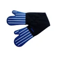 Cuisena: Silicone/ Fabric Double Oven Glove - Butchers Stripe