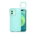 Phone Case & Built-in Selfie Ring Light - For iPhone 11/Pro (Blue)