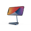 Magnetic Wireless Aluminum Phone Stand - Triangle Base (Blue)