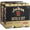 Jim Beam Devils Cut & Cola Can 375mL