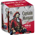 Captain Morgan Spiced Rum & Dry Can 6% 375mL