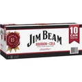 Jim Beam White & Cola Can (10 Pack)