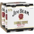 Jim Beam Double Serve Can 375mL