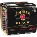 Jim Beam Black & Cola Can 5% ABV 375mL