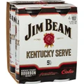 Jim Beam White Kentucky Serve 9% Can 250mL