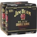 Jim Beam Black Double Serve 6.9% Can 375mL