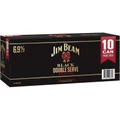 Jim Beam Black Double Serve 6.9% Can 375ml (10Pk)