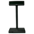 Posiflex PD-2600 2 Line x 20 Character VFD Customer Display with 300mm Pole and Base - Black