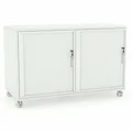 Caddy Mobile Bookcase with 2 Tambour inserts
