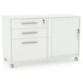 Caddy Mobile Bookcase with 1 Draw and 1 Tambour insert