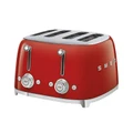 Smeg 50's Retro Style 4 Slot Toaster Red