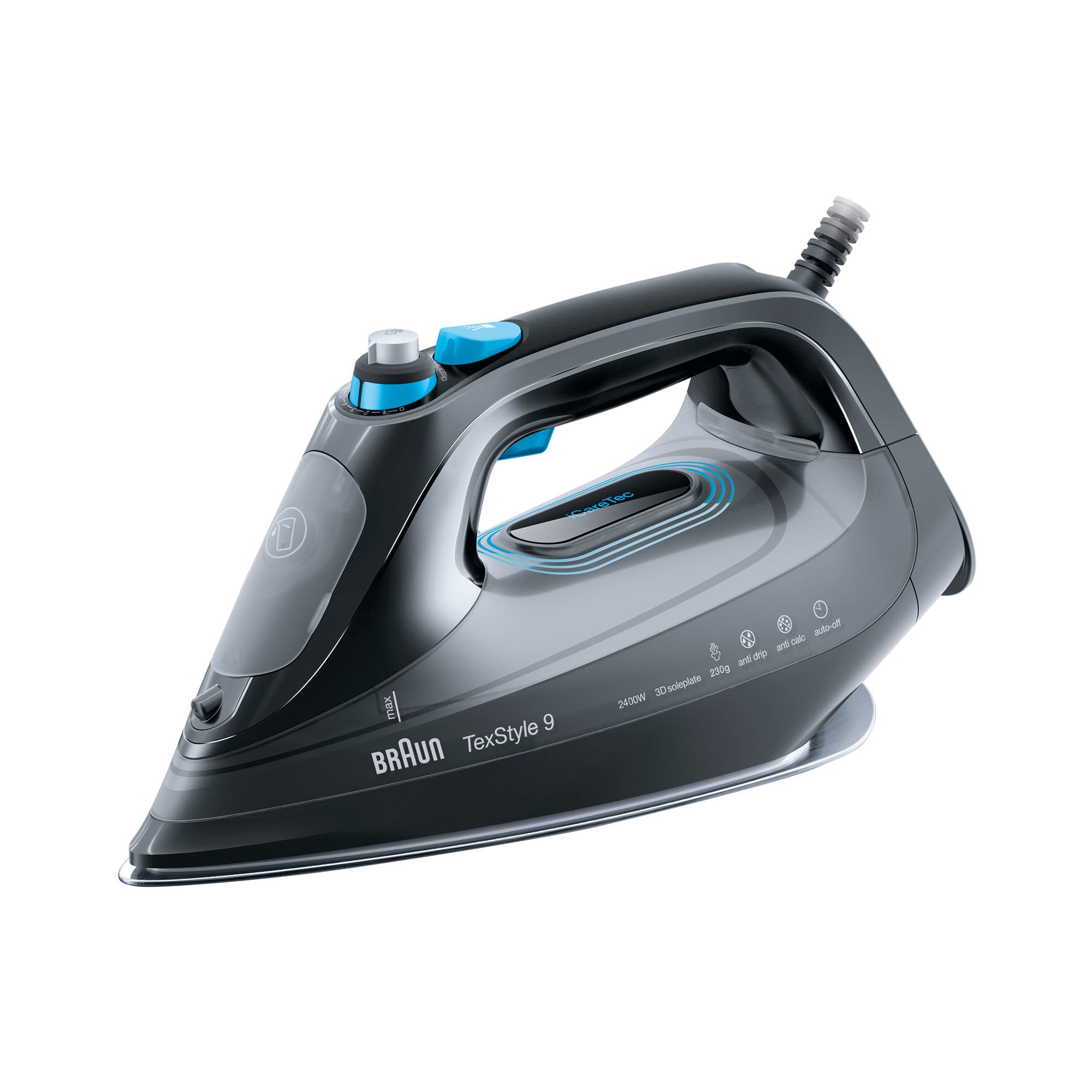 Braun TexStyle 9 Steam Iron Onyx Black