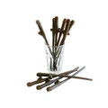 Willy Straws - pack of 10 (Chocolate Brown)