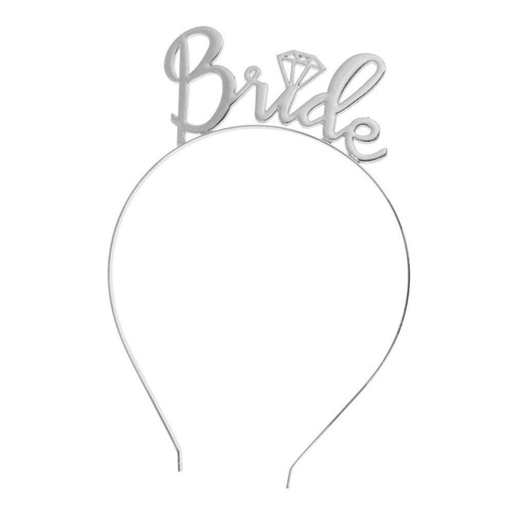 SILVER Bride Headband