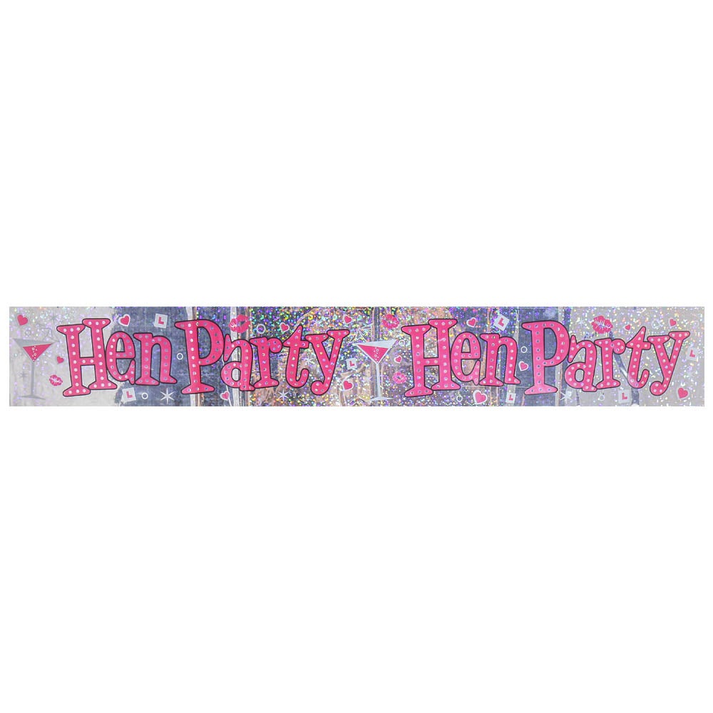 Lips Hen Party Foil Banner