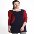 Mamaway Maternity -Slim Look Colour Block Maternity & Nursing Tunic