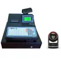 Nexa NE-510F Cash Register with Bench Top Barcode Scanner