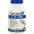 Caruso's C + D + Zinc 60 Tablets