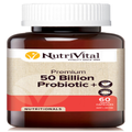 NutriVital Premium 50 Billion Probiotic + 60 Capsules