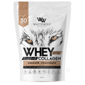 White Wolf Nutrition Whey Better Protein With Collagen 30 Serves 990g Smooth Chocolate