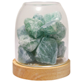 Amrita Court Aurora Crystal Diffuser Wooden Base with Light Green Calcite