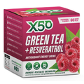 X50 Green Tea with Resveratrol 60 Serves Raspberry