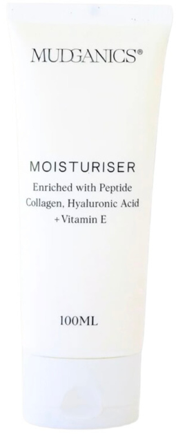 Mud Organics Moisturiser with Peptide Collagen, Hyaluronic Acid + Vitamin E 100mL