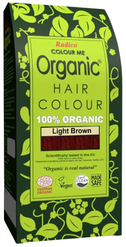 Radico Colour Me Organic Herbal Powder Hair Colour 100g Light Brown