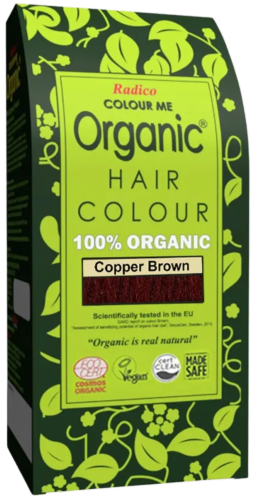 Radico Colour Me Organic Herbal Powder Hair Colour 100g Copper Brown