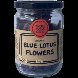 Mindful Foods Organic Blue Lotus Flowers (Nymphaea caerulea) 20g