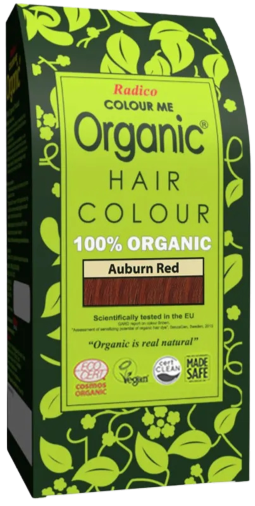 Radico Colour Me Organic Herbal Powder Hair Colour 100g Auburn Red