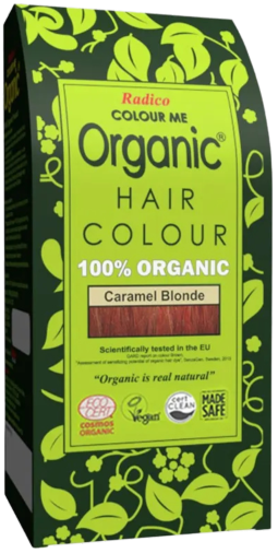 Radico Colour Me Organic Herbal Powder Hair Colour 100g Caramel Blonde