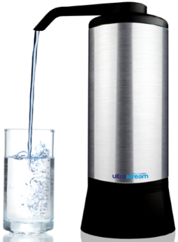 Alkaway Ultrastream Alkaliser Water Filter System Silver/Black + 75 pH Test Strips