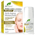 Dr Organic Pro Collagen Plus+ Anti-Aging Moisturiser With Milk Protein Probiotic Blend 50mL