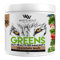 White Wolf Nutrition Greens Gut Health And Immunity 150g (30 Serves) Choc Malt