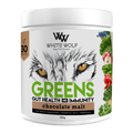 White Wolf Nutrition Greens Gut Health And Immunity 150g (30 Serves) Choc Malt