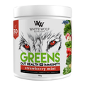 White Wolf Nutrition Greens Gut Health And Immunity 300g (60 Serves) Strawberry Mint