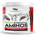 White Wolf Nutrition Vegan Essential Aminos 30 Serves 360g Strawberry Kiwi