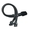 SilverStone SST-PP07E-EPS8B PP07E-EPS8B 8-Pin EPS Sleeved Power Cable Extension - Black (Avail: In Stock )