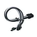 SilverStone SST-PP07E-PCIBW PP07E-PCIBW 8-Pin PCI-E Sleeved Power Cable Extension - Black/White