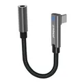 mbeat MB-XAD-C35AUX ToughLink 15cm USB-C to 3.5mm Headphone Adapter with Built-in DAC decoder