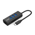 Volans VL-HJ45-C2 Aluminium USB-C to 3-Port Hub/Ethernet Adapter (Avail: In Stock )