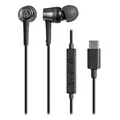 Audio-Technica ATH-CKD3CBK ATH-CKD3C USB-C In-Ear Headphones with In-Line Microphone - Black