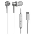 Audio-Technica ATH-CKD3C WH ATH-CKD3C USB-C In-Ear Headphones with In-Line Microphone - White (Avail: In Stock )