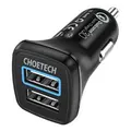 Choetech C0051 Quick Charge 3.0 Dual USB 30W Car Charger with USB Cable