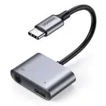 Ugreen 60164 2-in-1 USB-C to 3.5mm Audio Adapter with 30W USB-C Power Delivery (Avail: In Stock )